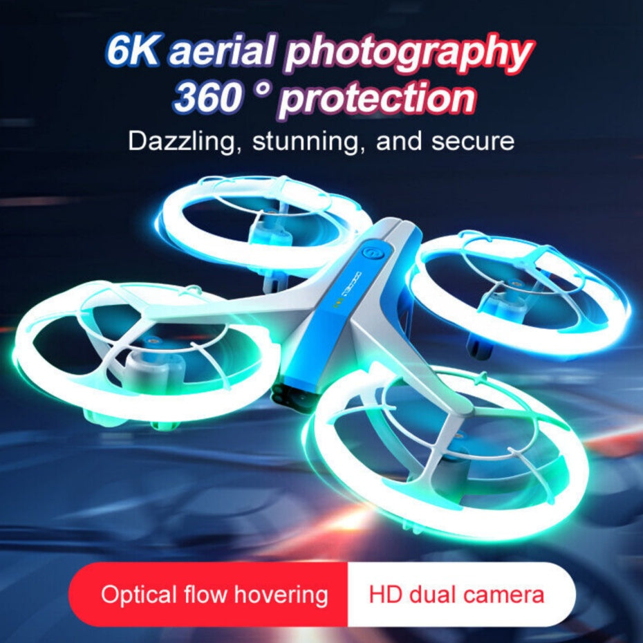 4DRC V33 RC Drone WIFI FPV 6K HD Dual Camera Selfie Quadcopter 360 Rolling Toy by Tech-Home Store