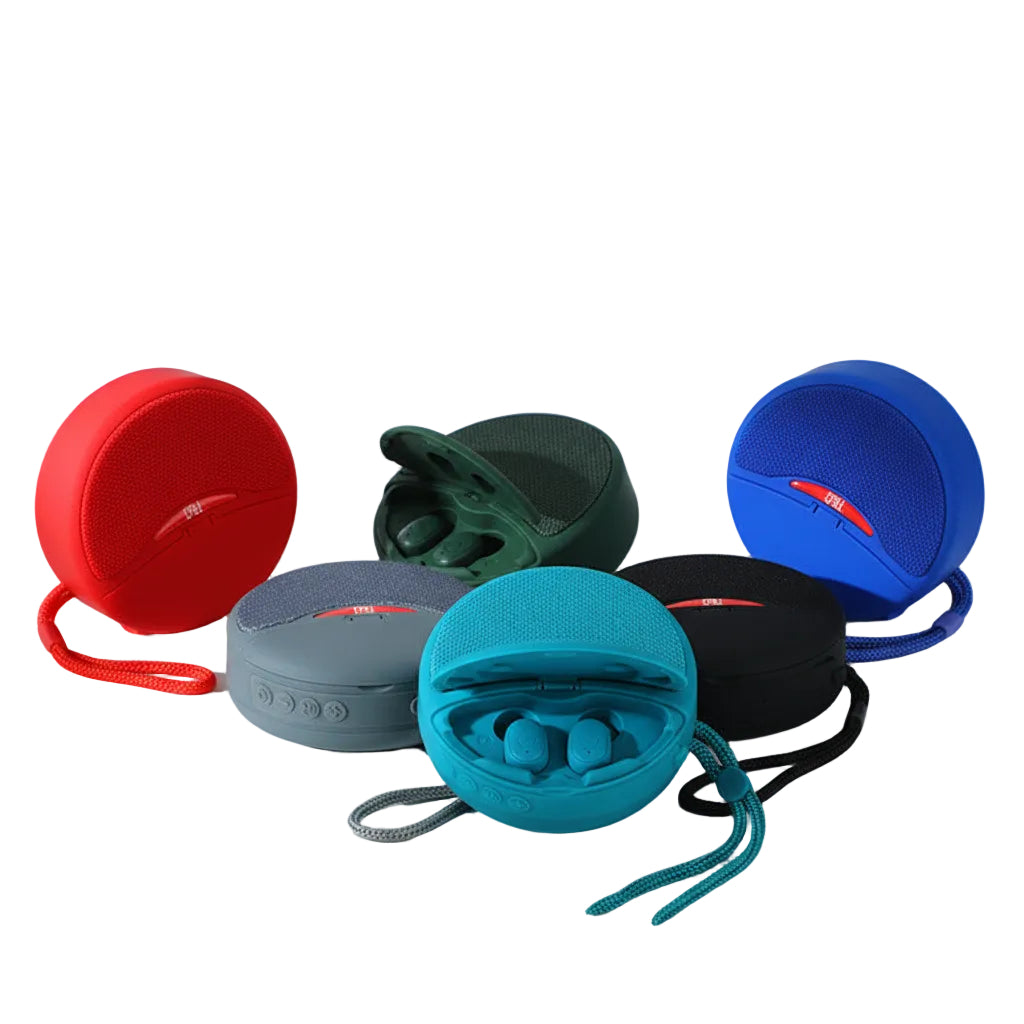 Outdoor Portable Headset Bluetooth Speaker Integrated Wireless 3D Stereo Subwoofer Music Speaker Support TF Card FM Radio by Tech-Home Store