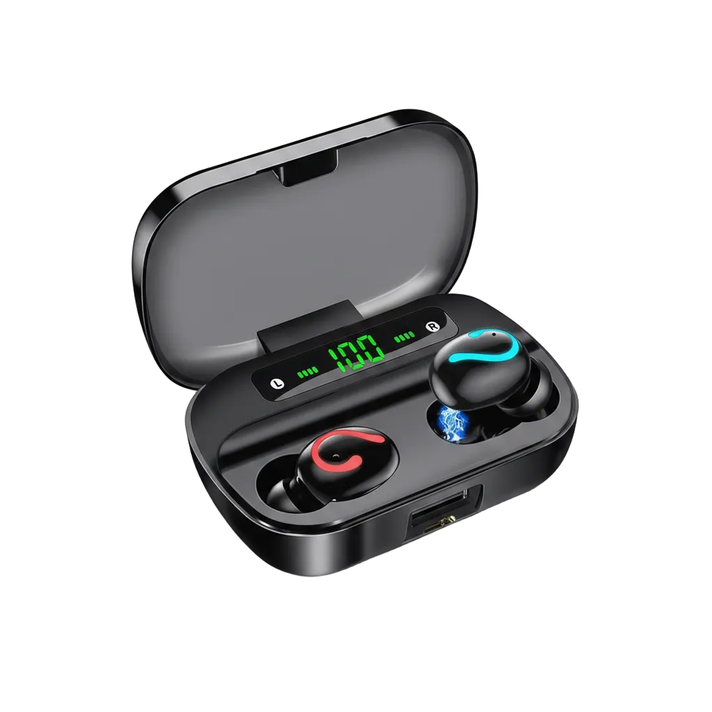 Bluetooth 5.1 Headset TWS Wireless Earphones Mini Earbuds Stereo Headphones IPX7 by Tech-Home Store