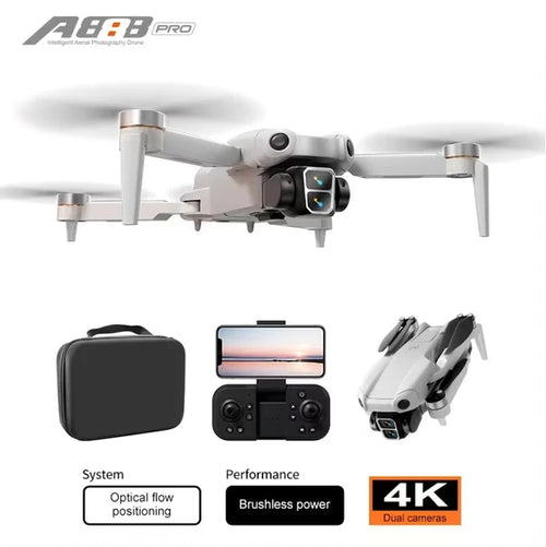 A888 Neo Drone With Dual Camera & Brushless Motor, -Free Quadcopter Suitable For Beginners, One-Click Takeoff/Landing, /, /Outdoor Aerial Shooting, Compatible For & Hobbyists by Tech-Home Store