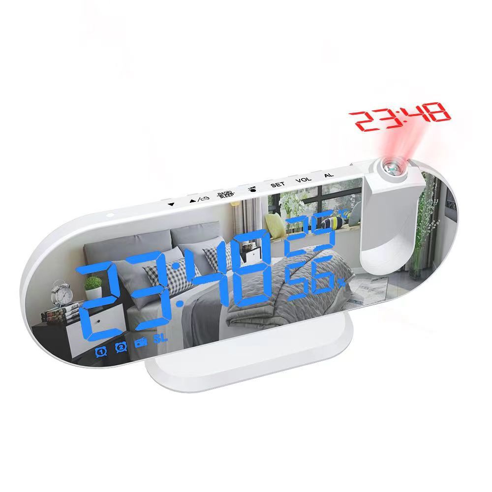 Multifunctional RGB Radio Projection Clock Creative by Tech-Home Store