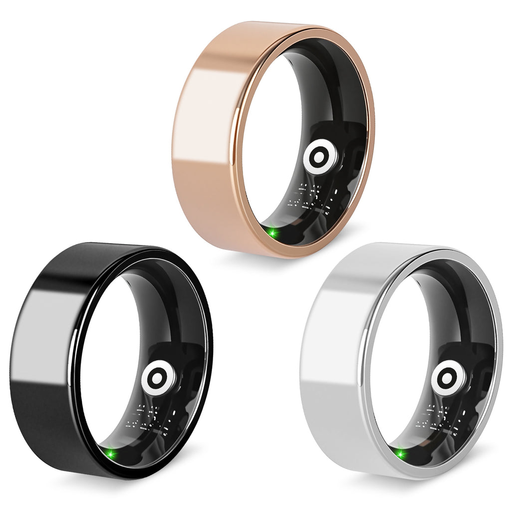 Smart Ring Health Tracker Fitness Sleep Stress HRV Tracker With Charging Case by Tech-Home Store