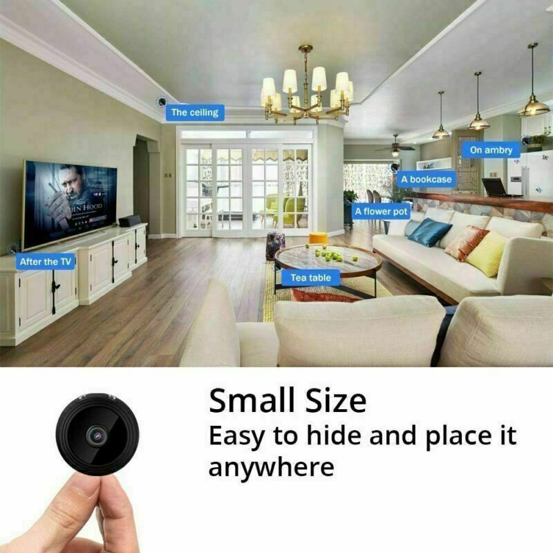 Mini Hidden Spy Camera Wireless Wifi IP Home Security 1080P HD DVR Night Vision by Anker