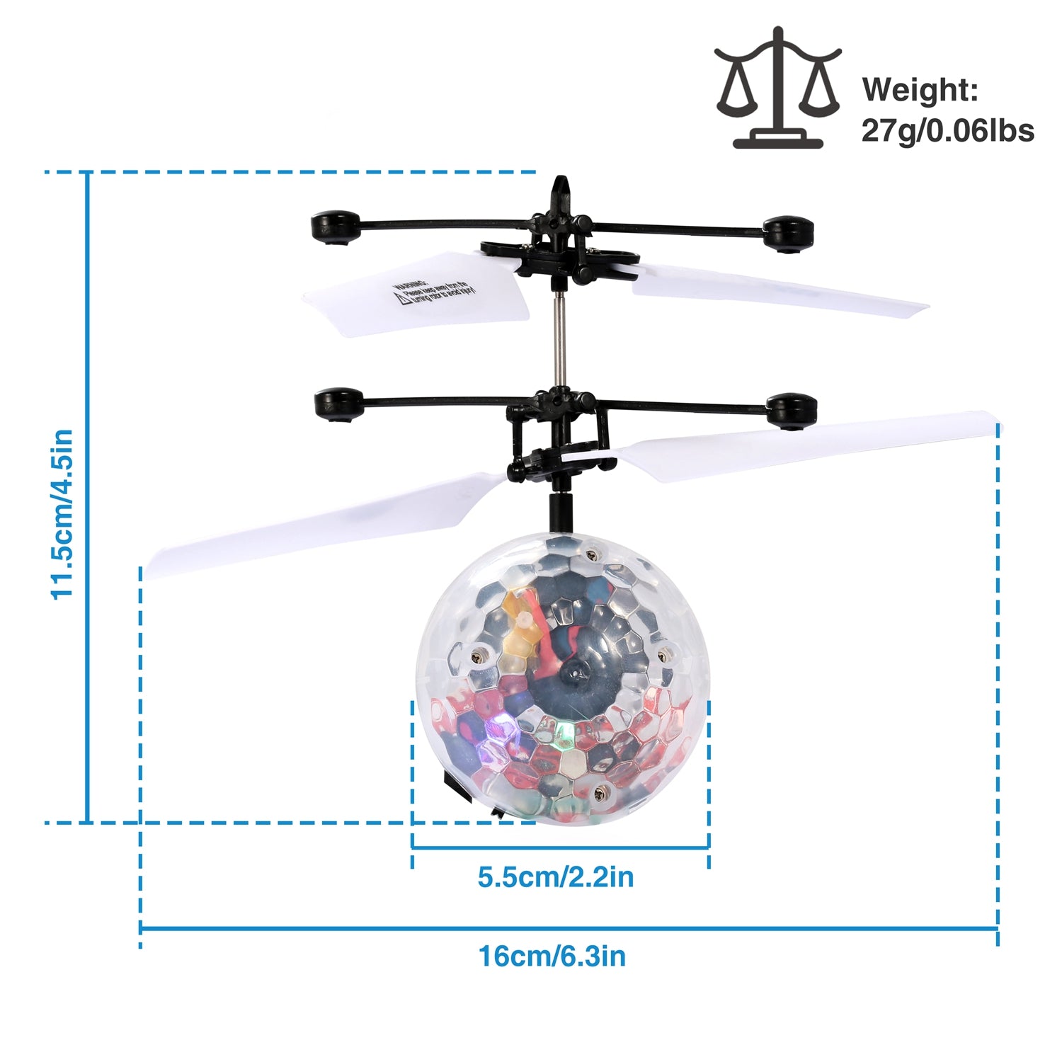 RC Flying Balls Electric Infrared Induction Drone Helicopter Ball LED Light Kids Flying Toy by Tech-Home Store