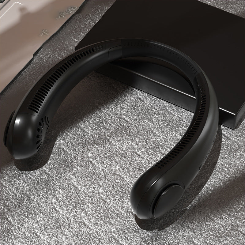 Leafless Hanging Neck Fan Usb Charging Lazy Silent Fan by Tech-Home Store
