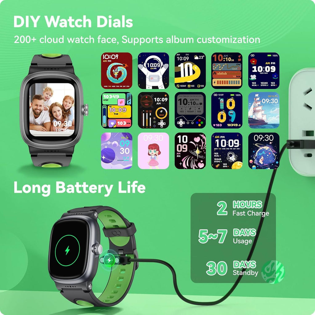 K1 Children's Smart Watch - All-Day Fitness Tracking With 21 Day Battery Life And IP68 Waterproof For Kids by Tech-Home Store