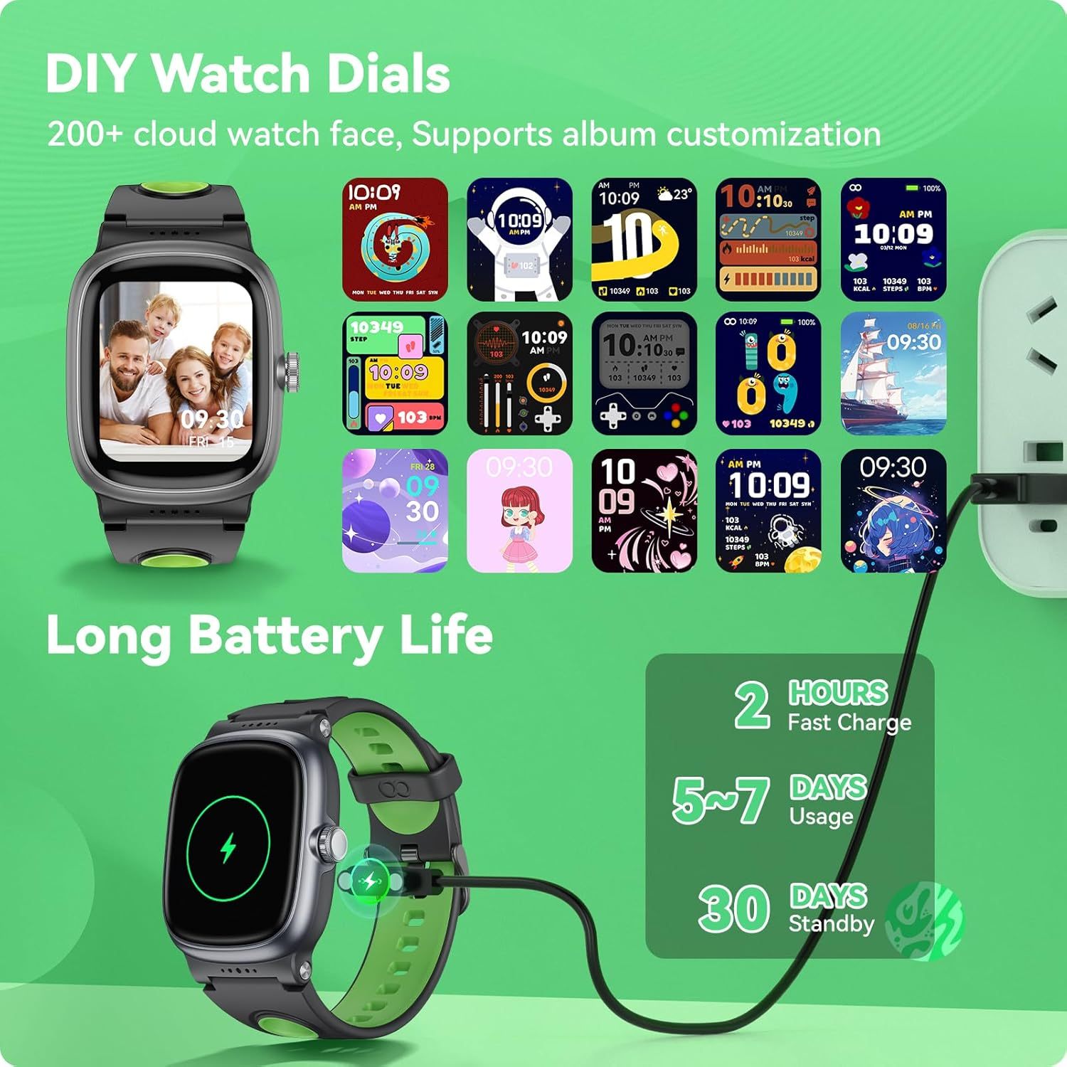 K1 Children's Smart Watch - All-Day Fitness Tracking With 21 Day Battery Life And IP68 Waterproof For Kids by Tech-Home Store