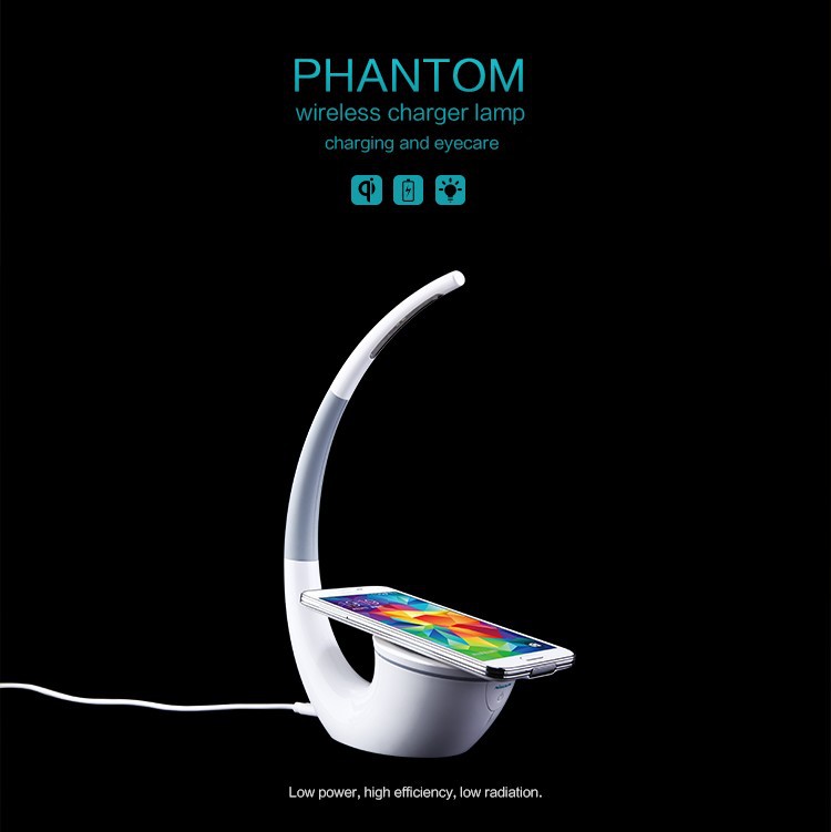 High-technology Wireless Charger Phantom Table Lamp Wireless Life Eyecare Phone Power Charger by Tech-Home Store
