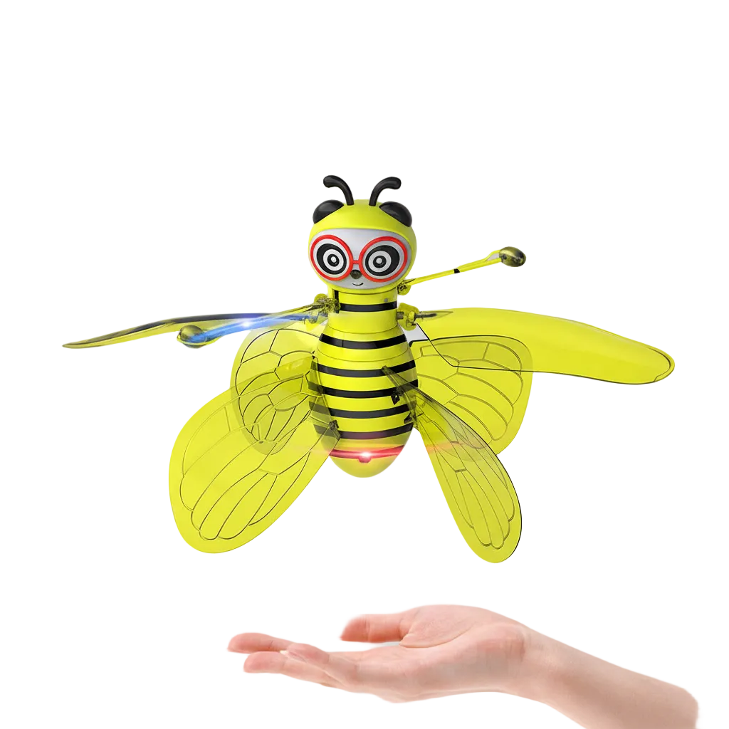 Mini Bee Ball RC Drone With Infrared Gesture Sensing Lights Removable Wings by Anker