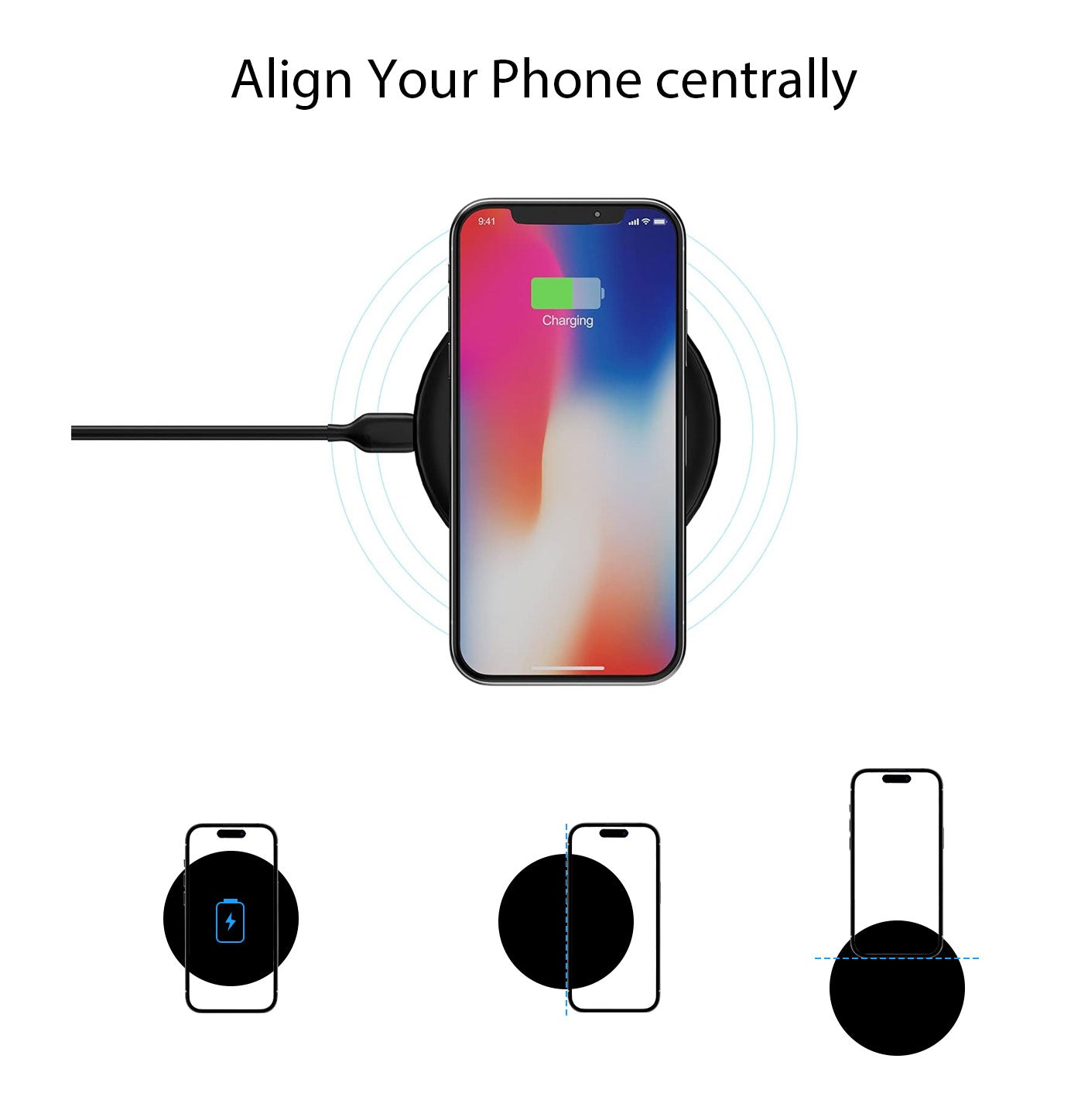 Round Multi-Function Wireless Charger by ATECH