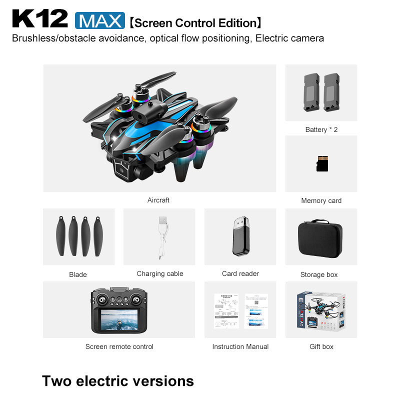 K12-4.3 Screen - Dual Electric Drone by Tech-Home Store