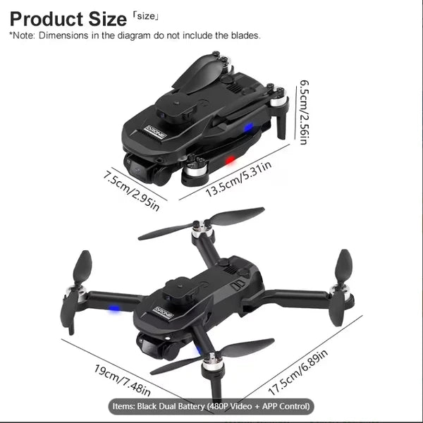 F196 Beginner-Friendly FPV Drone - Dual Cameras And Obstacle Avoidance For Safe, Confident Flying by Tech-Home Store