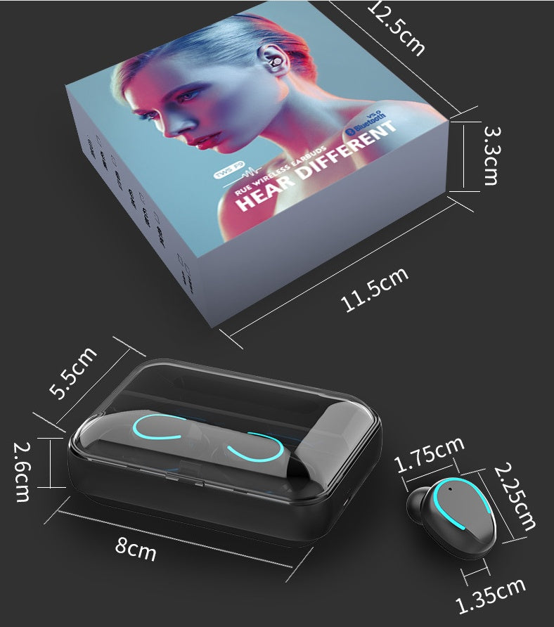 NovaSound Multifunction Bluetooth Headset - Premium Sound With Bass And 2000mAh Power Bank Case by Tech-Home Store
