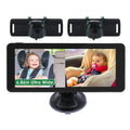 1080P Baby Car Camera For 2 Kids Dual Channel Car Baby Monitor Rear Facing Car Seat Camera With 120Degree Wide View 6.86In HD Split Screen Night Vision by Tech-Home Store