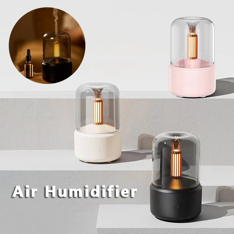 Atmosphere Light Humidifier Candlelight Aroma Diffuser Portable 120ml Electric USB Air Humidifier