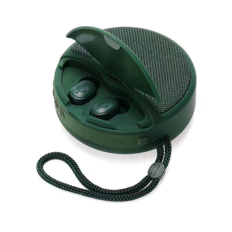 Outdoor Portable Headset Bluetooth Speaker Integrated Wireless 3D Stereo Subwoofer Music Speaker Support TF Card FM Radio by Tech-Home Store