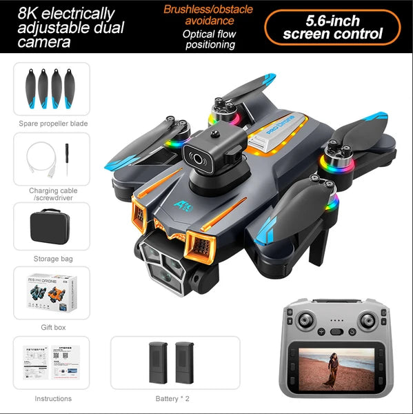 A19 Large Screen Drone: 4.3-inch + 5G Ultra HD Image Transmission, Say Goodbye To Freezing! Brushless Motor + Electronic Anti-shake, Optical Flow Positioning + Four-way Obstacle Avoidance by Anker