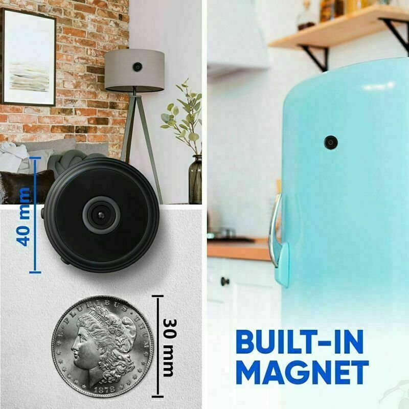 Mini Hidden Spy Camera Wireless Wifi IP Home Security 1080P HD DVR Night Vision by Anker