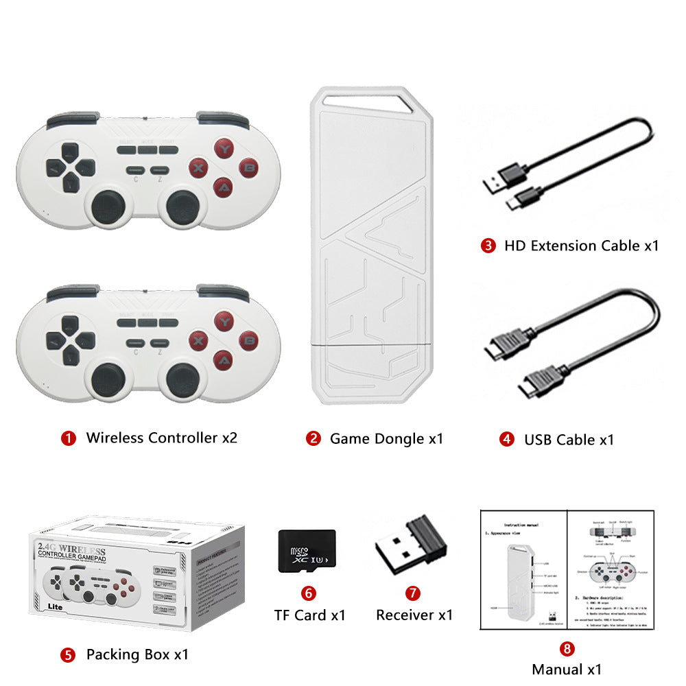 H8 Home TV Game Console - Dual Wireless Controllers For Couch Co-Op HDMI Gaming Experience by Tech-Home Store