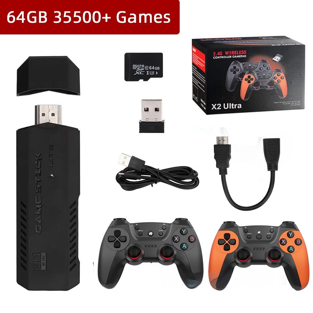 X2 Ultra Home TV Game Console - HDMI Plug and Play Two Wireless Controllers for Two Player Arcade Gaming by Tech-Home Store