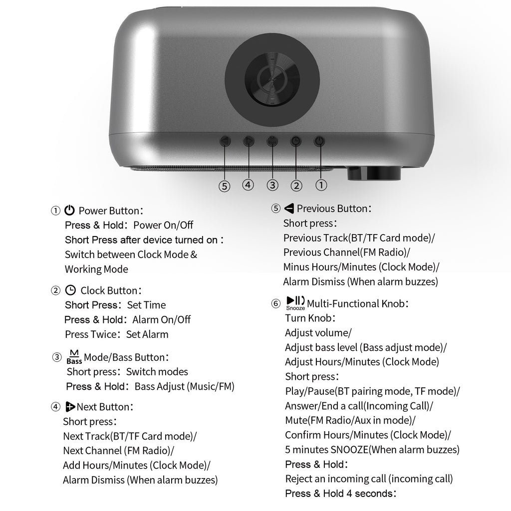 Bedside Wireless Charging Audio Wireless Charger Bluetooth Speaker by Anker