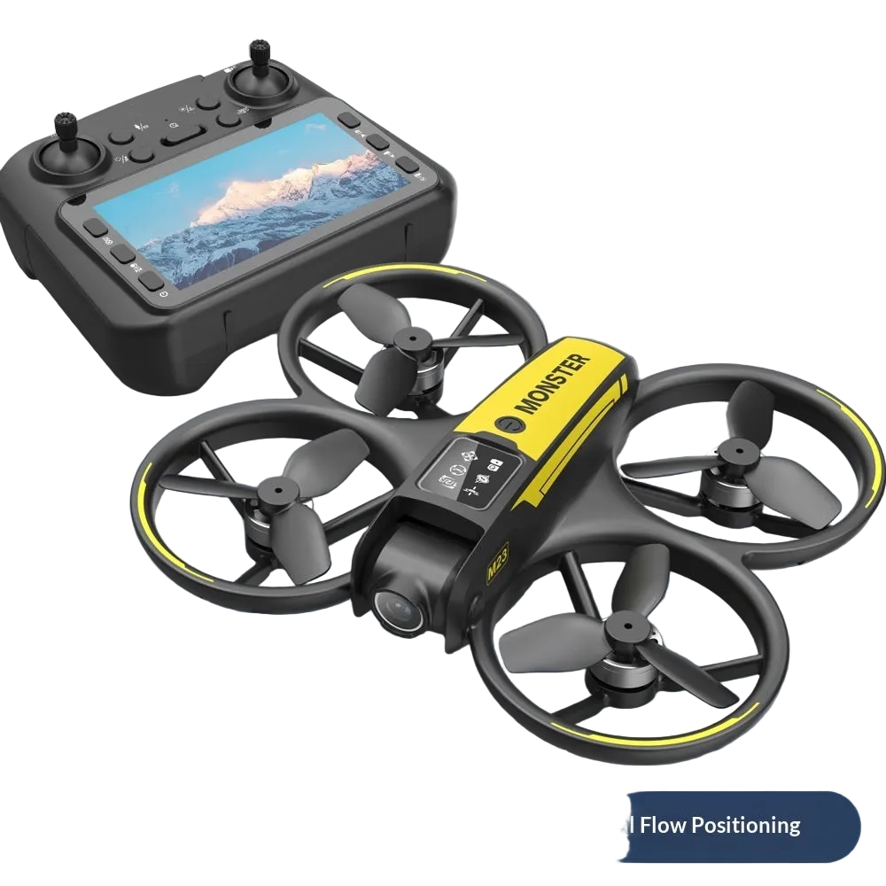 AeroTech M23 Brushless FPV Drone With Screen HD Aerial Photography Compact Quadcopter - 180 Degree HD Camera by Tech-Home Store