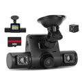 360 Degree View FHD 4 Channel Dash Cam 1080P Front 480P Rear Left Right Inside Dash Camera With IR Night Vision Loop Recording Motion Detection Free 32GB MMC Card by Tech-Home Store