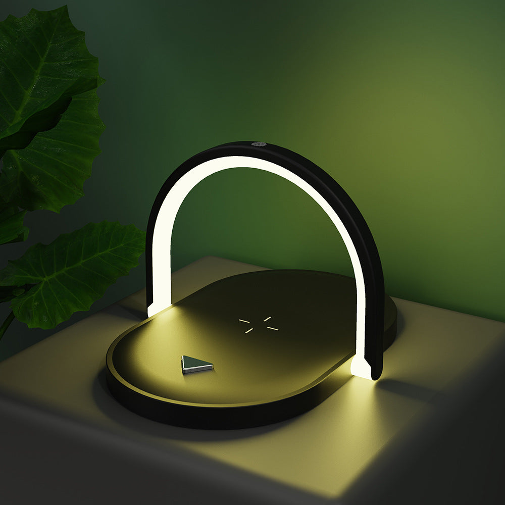 3 In 1 Foldable Wireless Charger Night Light Wireless Charging Station Stonego LED Reading Table Lamp 15W Fast Charging Light by Tech-Home Store