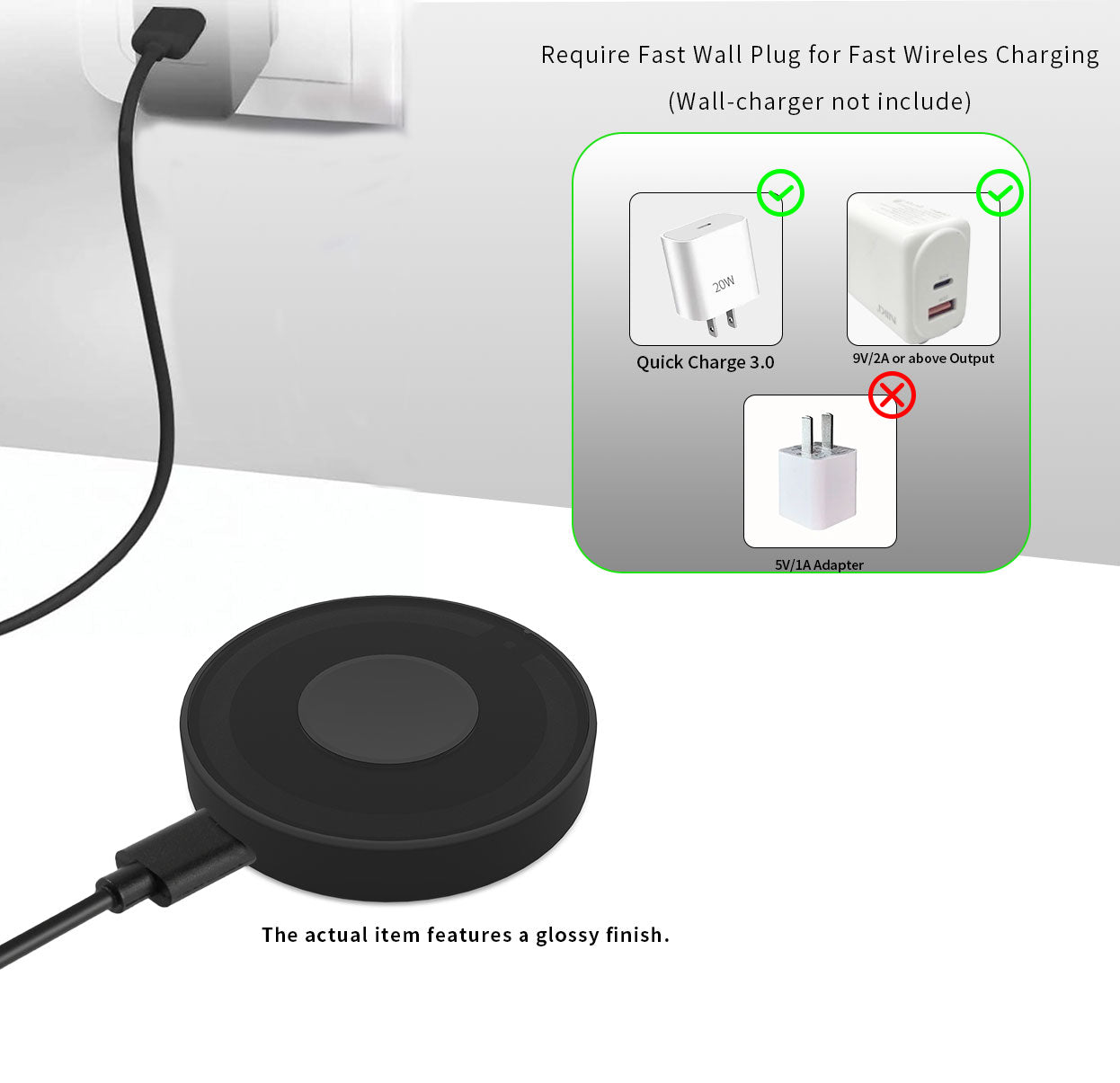 Round Multi-Function Wireless Charger by ATECH