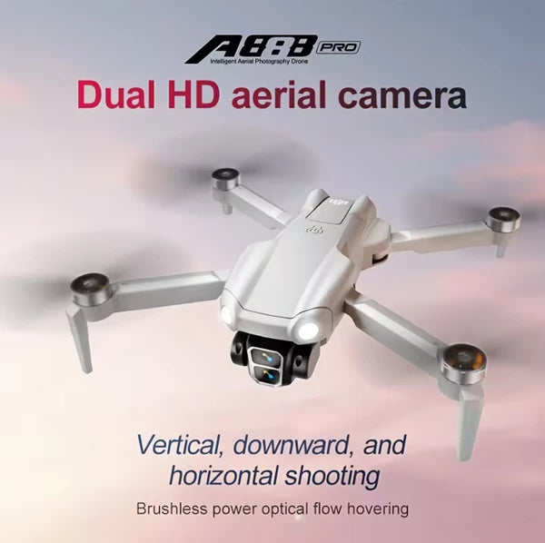 A888 Neo Drone With Dual Camera & Brushless Motor, -Free Quadcopter Suitable For Beginners, One-Click Takeoff/Landing, /, /Outdoor Aerial Shooting, Compatible For & Hobbyists by Tech-Home Store