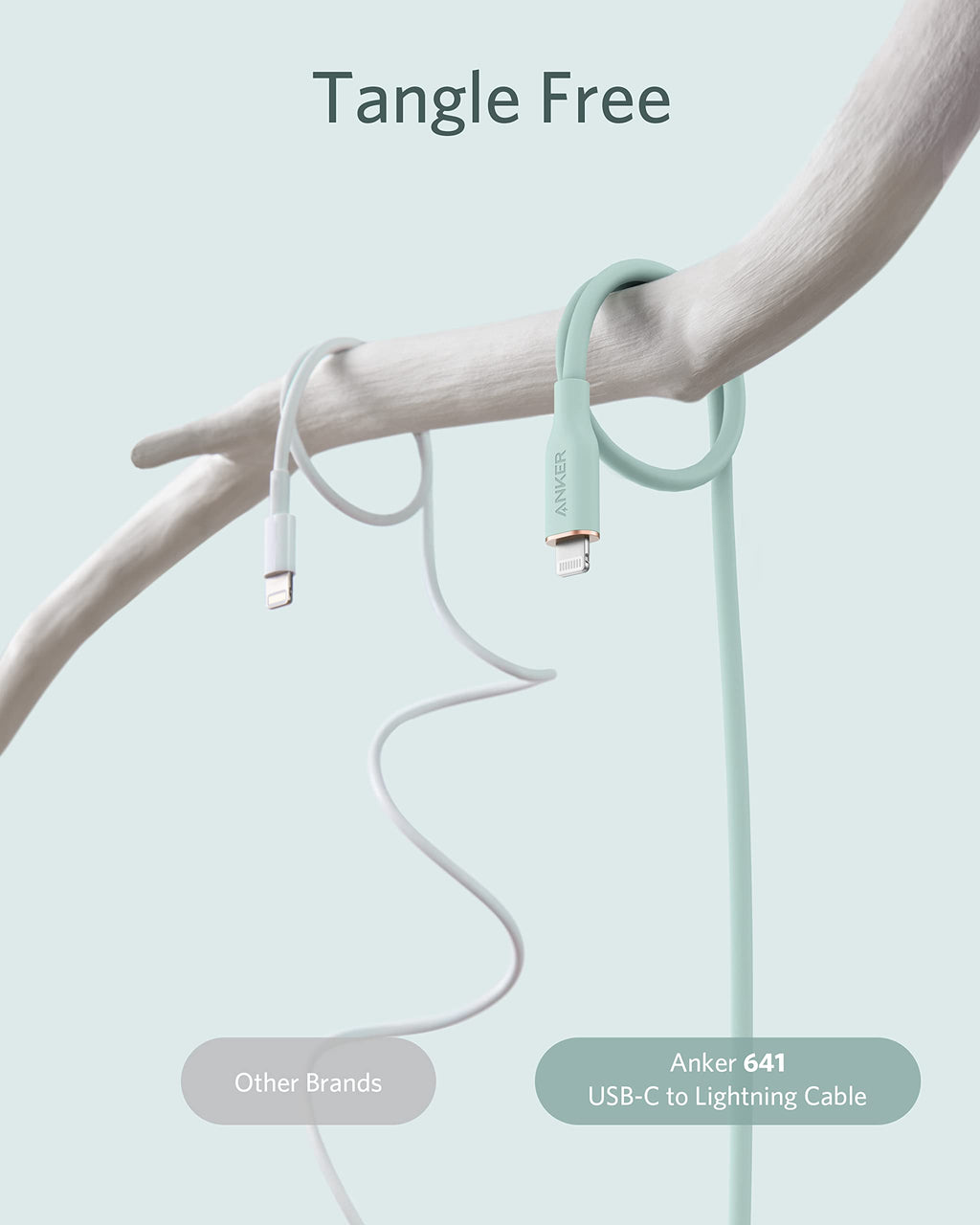 Anker 641 USB-C to Lightning Cable Flow Silicone - Soft Touch Durability and Fast Charging on the Go by Anker