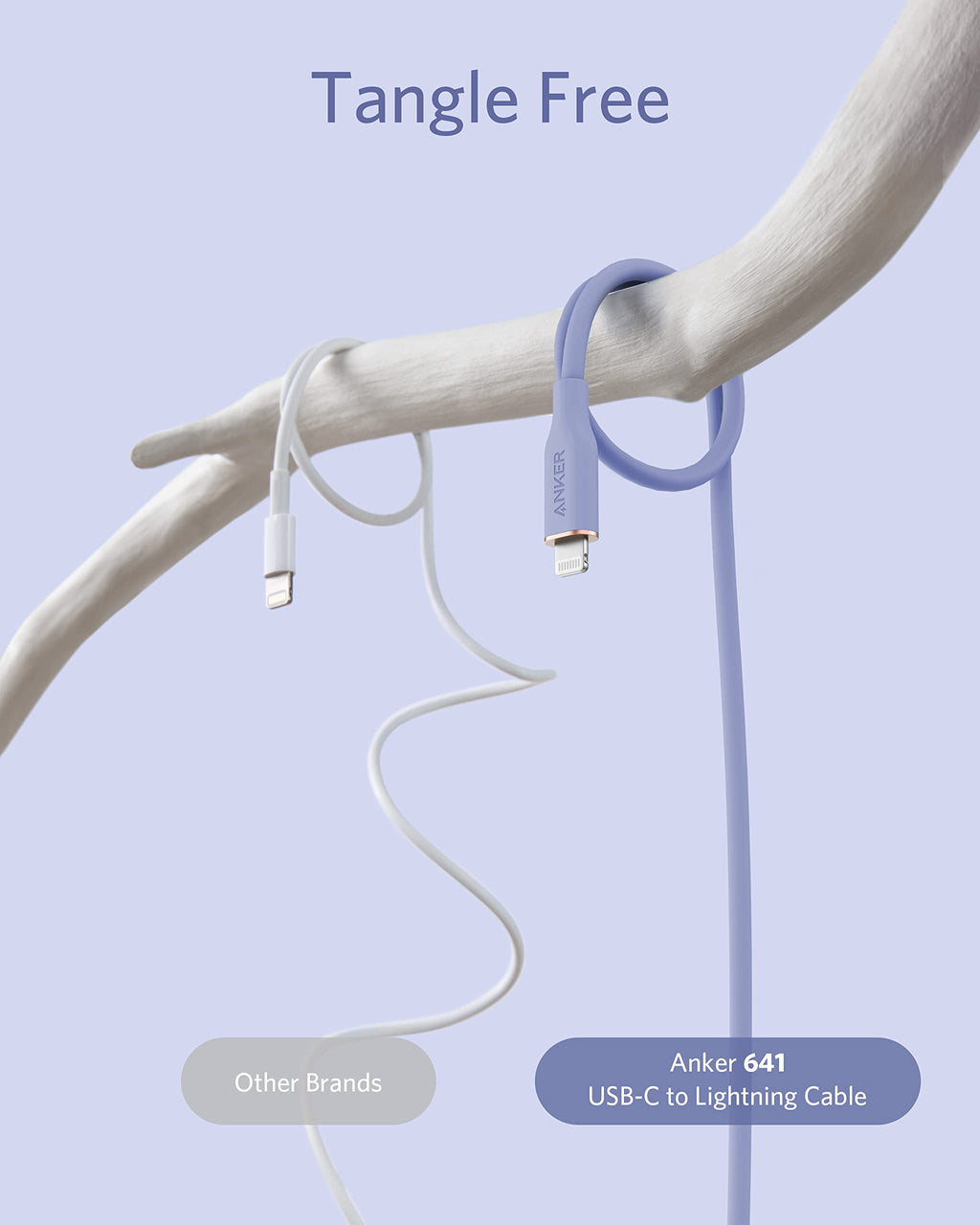 Anker 641 USB-C to Lightning Cable Flow Silicone - Soft Touch Durability and Fast Charging on the Go by Anker