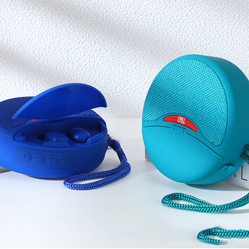 Outdoor Portable Headset Bluetooth Speaker Integrated Wireless 3D Stereo Subwoofer Music Speaker Support TF Card FM Radio by Tech-Home Store