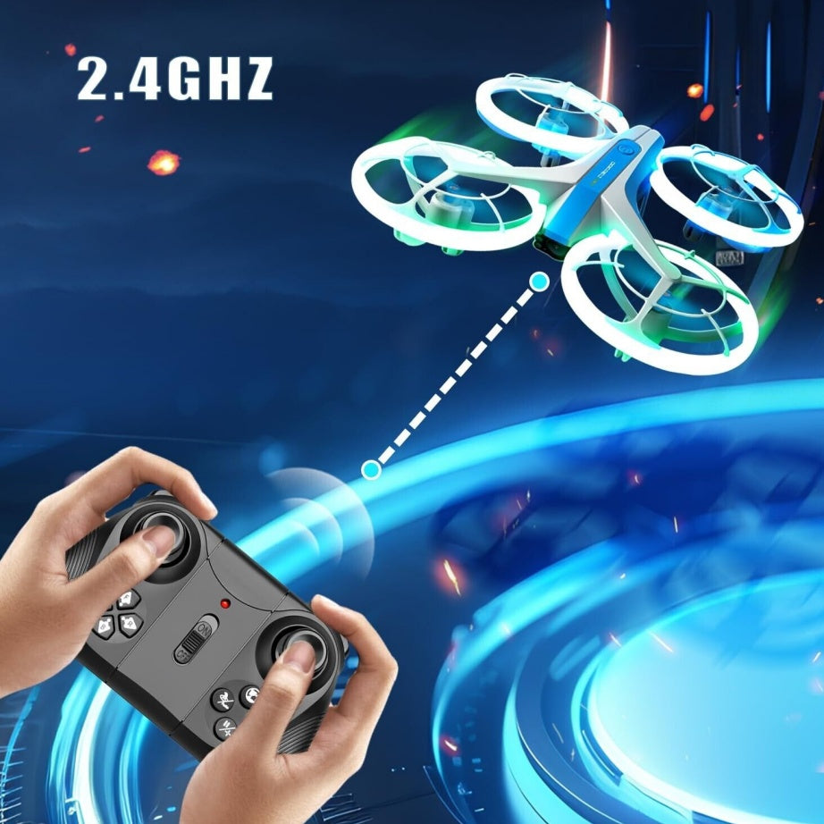 4DRC V33 RC Drone WIFI FPV 6K HD Dual Camera Selfie Quadcopter 360 Rolling Toy by Tech-Home Store