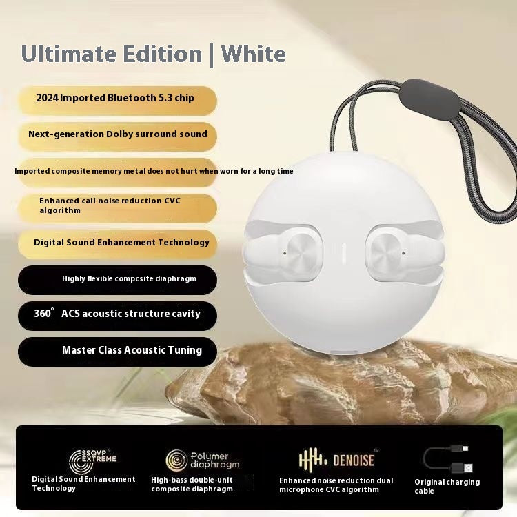 Bluetooth Headset Wireless Ultra-long Life Battery Non-in-ear Music Game Sports Noise-canceling by Tech-Home Store