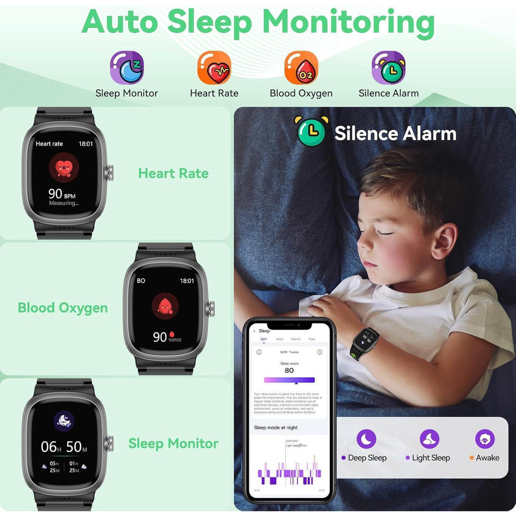 K1 Children's Smart Watch - All-Day Fitness Tracking With 21 Day Battery Life And IP68 Waterproof For Kids by Tech-Home Store