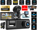 Car Dual Lens Dash Cam HD 1080P Front Rear Inside Video Recorder Camera G-Sensor by Tech-Home Store
