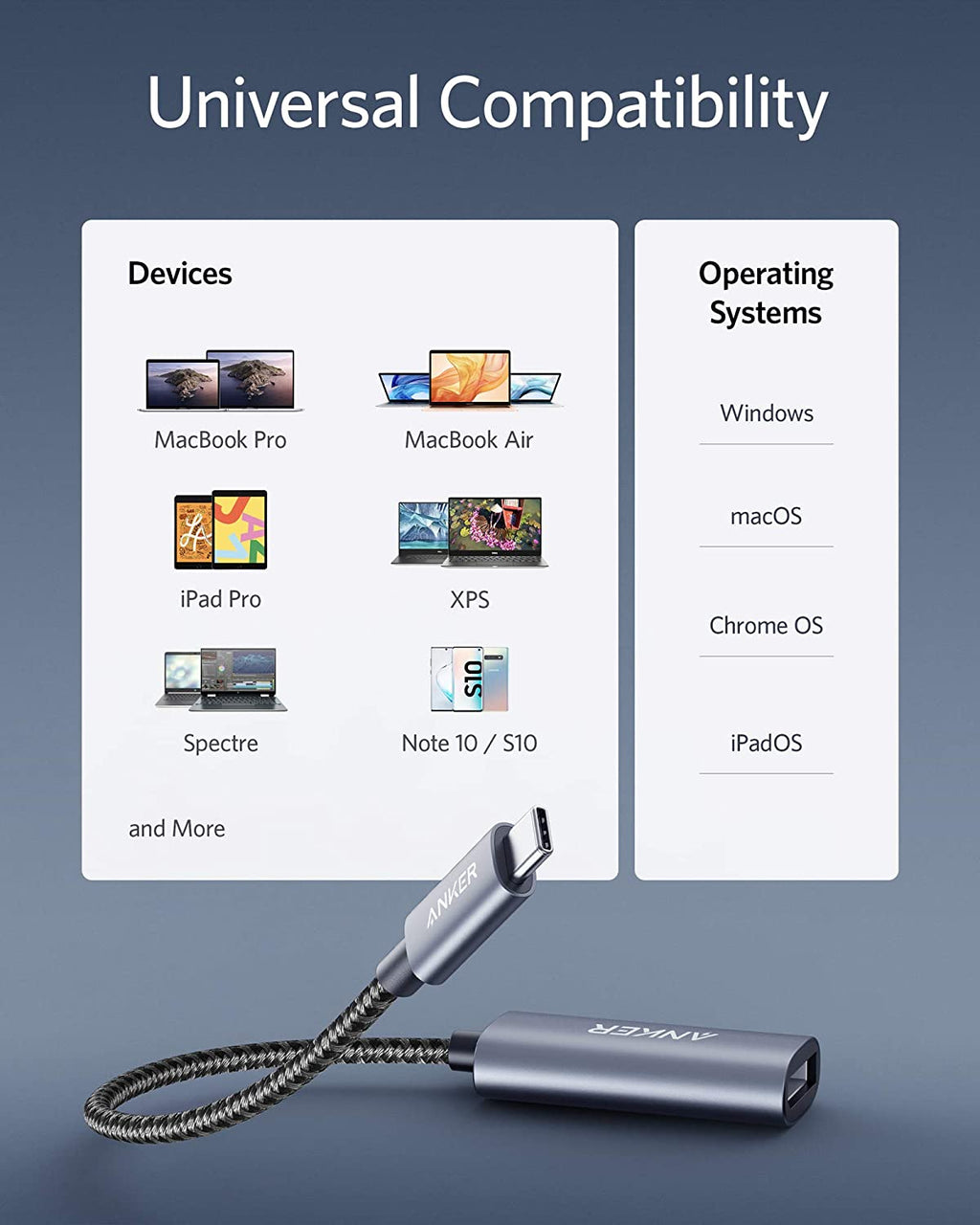 Anker PowerExpand USB-C To DisplayPort Adapter - 4K Ready External Display For Laptops by Anker