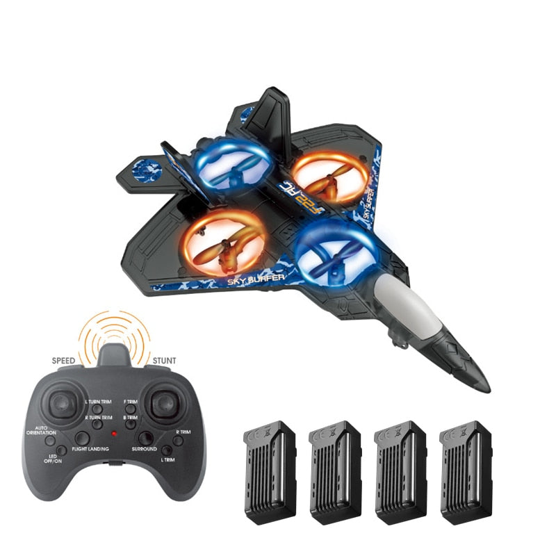 Six-axis UAV Six-channel Glider Fighter Fixed Wing Foam Remote Control Model by Tech-Home Store
