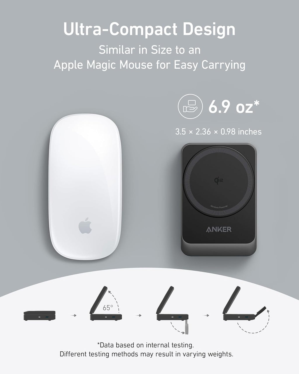 Anker MagGo Wireless Charging Station Foldable 3-in-1 - MagSafe 15W Wireless Charger for iPhone Apple Watch AirPods by Anker