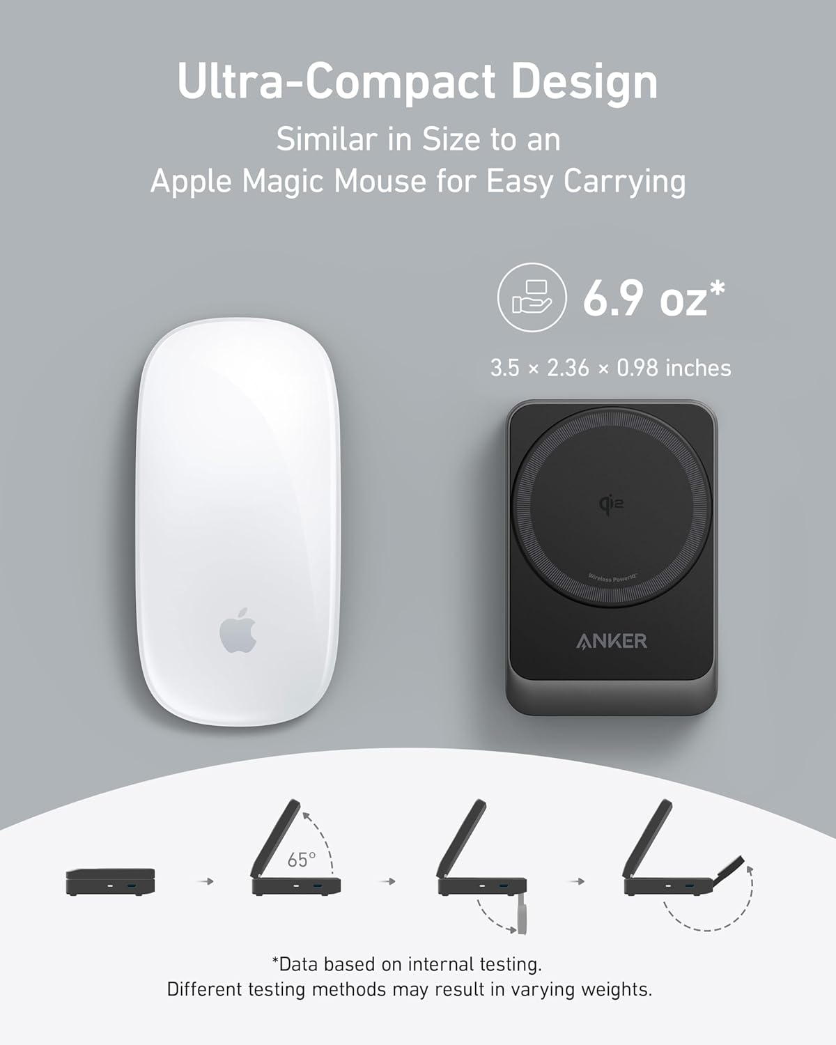 Anker MagGo Wireless Charging Station Foldable 3-in-1 - MagSafe 15W Wireless Charger for iPhone Apple Watch AirPods by Anker