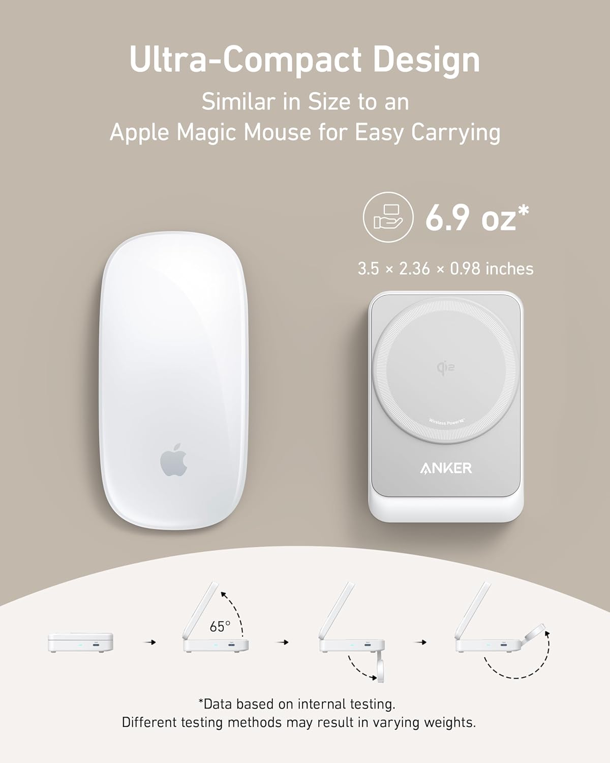 Anker MagGo Wireless Charging Station Foldable 3-in-1 - MagSafe 15W Wireless Charger for iPhone Apple Watch AirPods by Anker