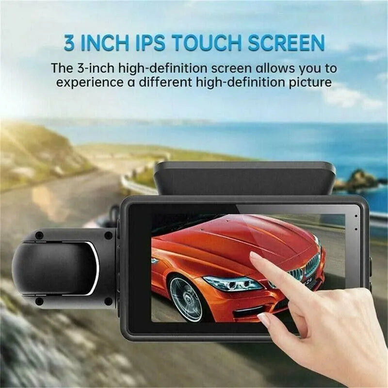 1080P Dual Lens Car DVR Dash Cam Video Recorder G-Sensor Front And Inside Camera by Anker