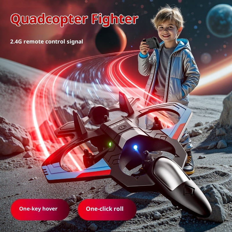 4DRC Remote Control Aircraft V50 Children's Fighter Model Airplane Boy Toy by Tech-Home Store