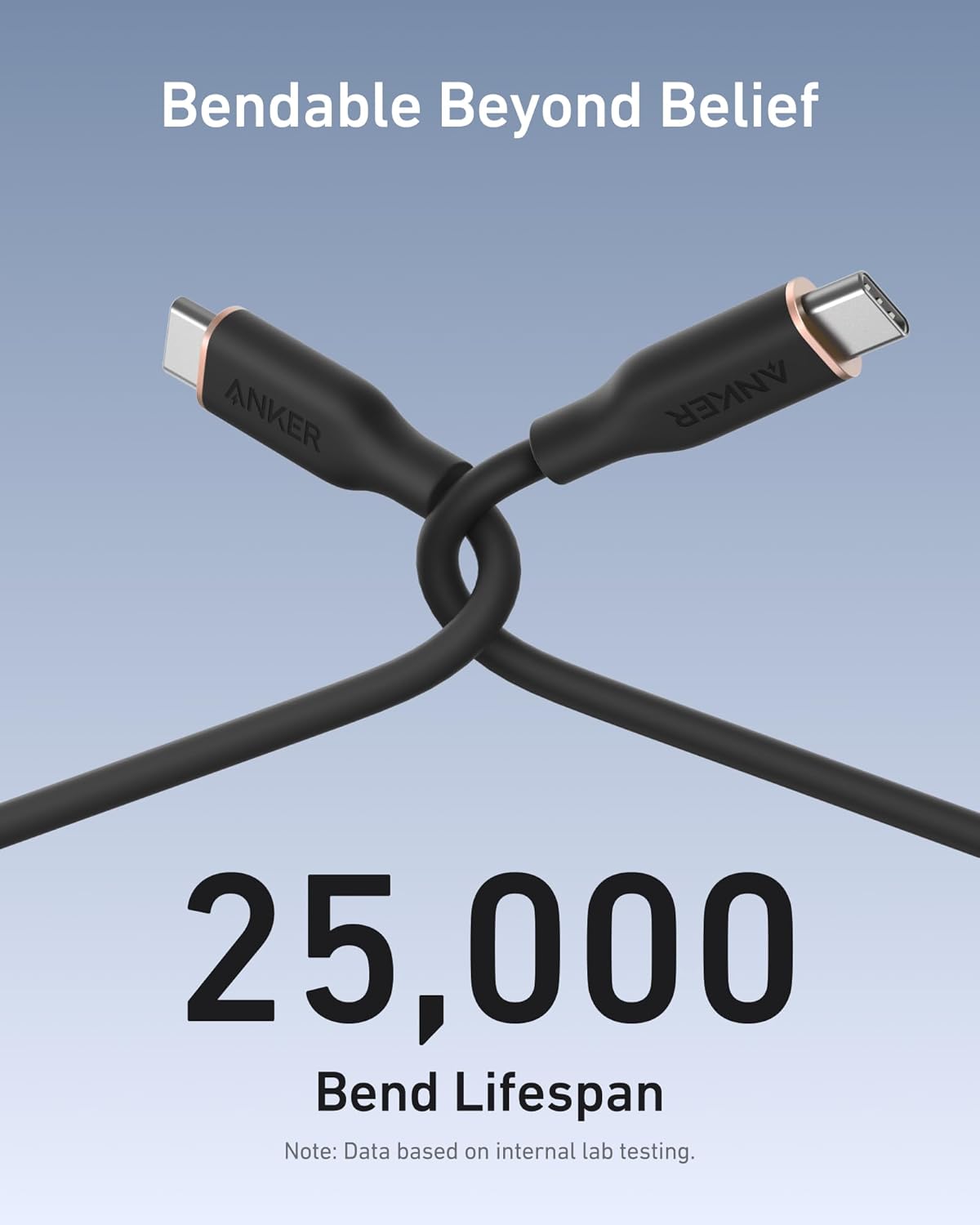 Anker 643 USB-C To USB-C Cable Flow Silicone - Soft-Touch Finish For Durable Daily Fast Charging by Anker