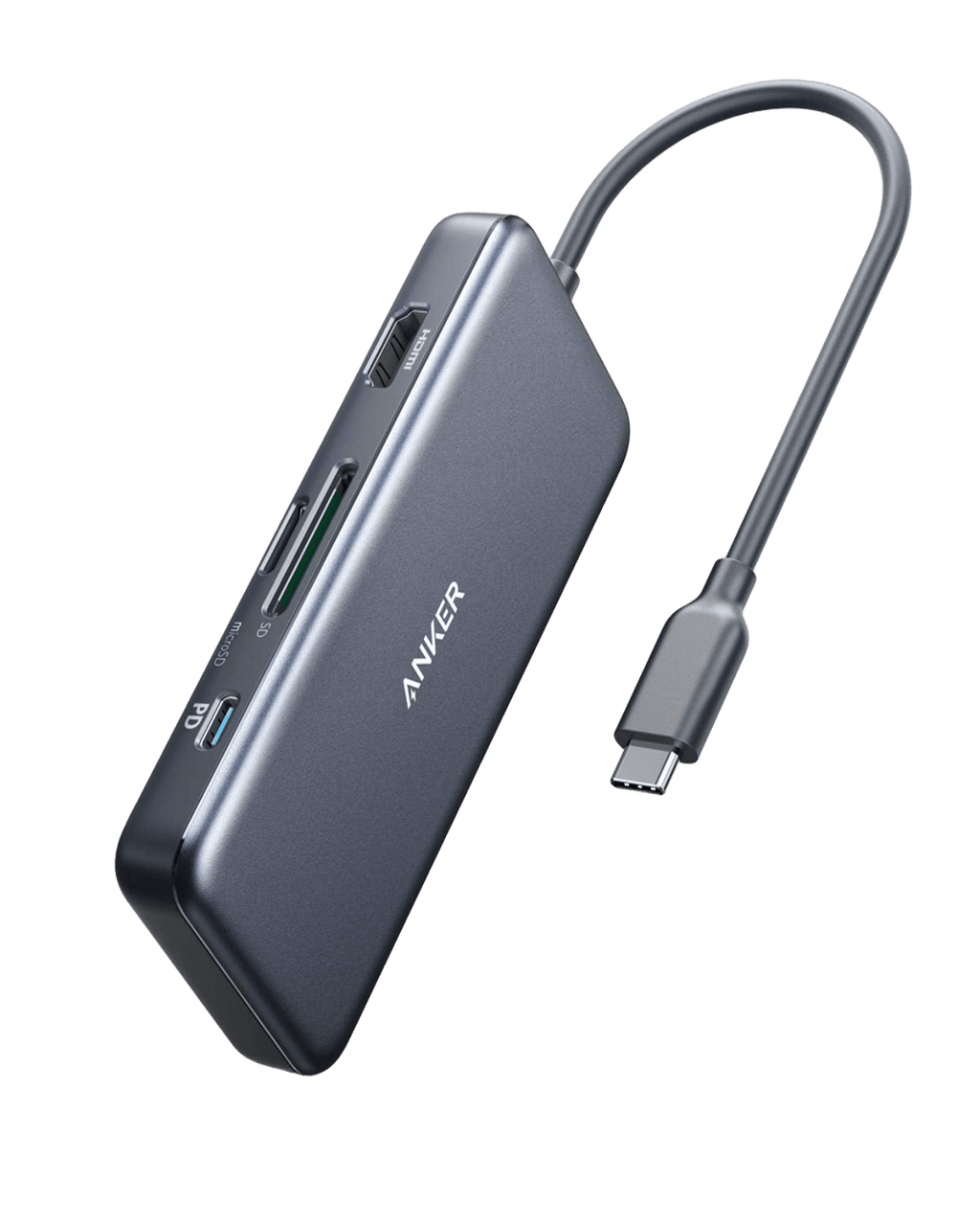 Anker 341 USB-C Hub (7-In-1) - Compact USB-C Dock For Extra Display, Power, And Peripherals by Anker