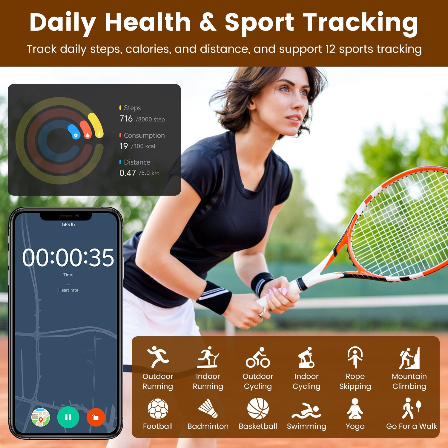 PulseForge Smart Ring Health Tracker - Round the Clock Heart Rate Sleep SpO2 HRV Stress Monitoring with Charging Case by Tech-Home Store