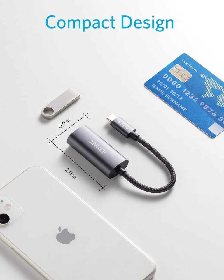 Anker PowerExpand USB-C to Gigabit Ethernet Adapter - Stable 1 Gbps Wired Internet by Anker
