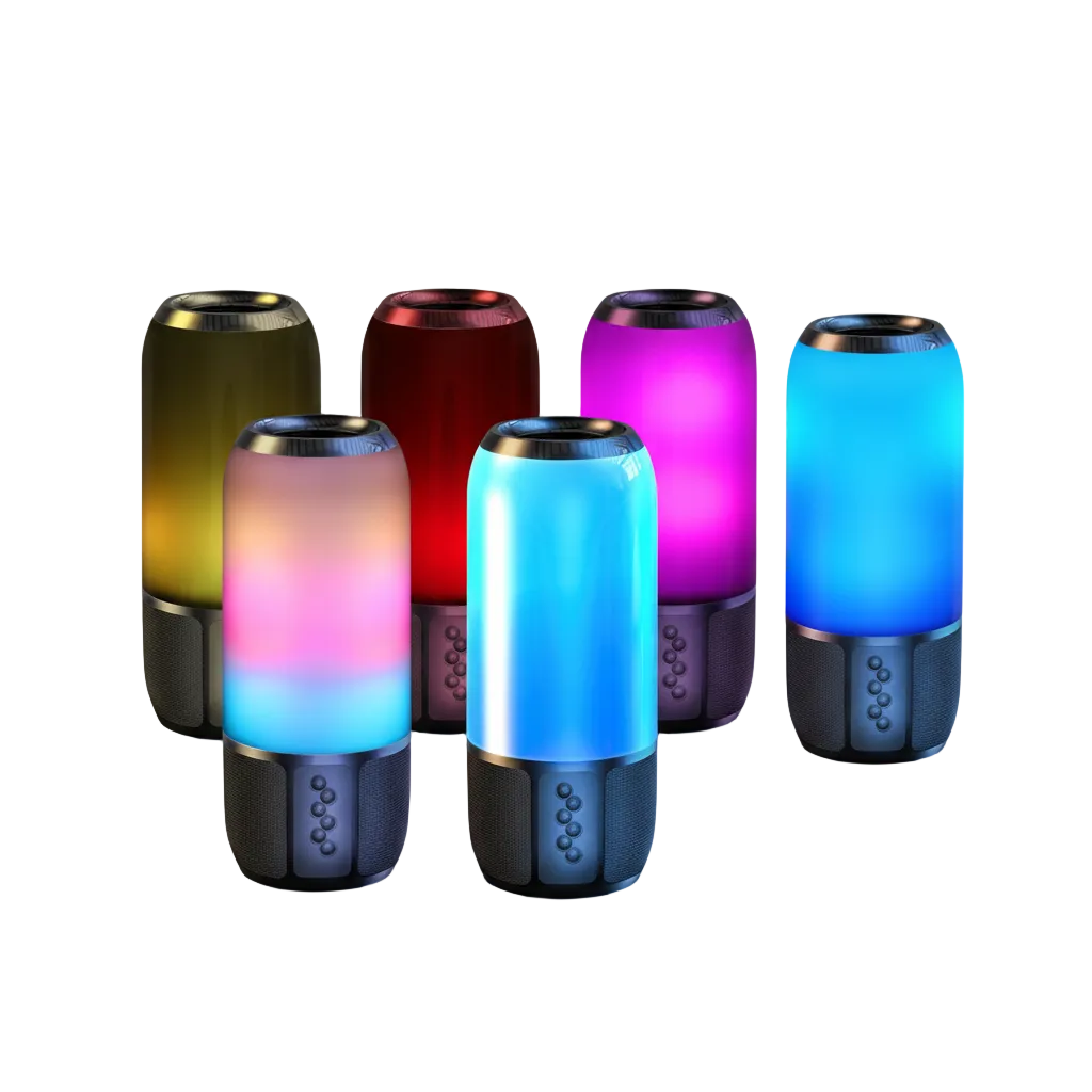 NovaSound Wireless Portable Bluetooth Speaker - 360 Degree Stereo Sound Dual 5W Drivers And 6 Color Changing Lights by Tech-Home Store