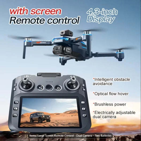 GT8 Drone | Large-screen Remote Control, Intelligent Wi-Fi Transmission, Colorful Light Design, Brushless Motor, Stable Hovering Flight, Intelligent Altitude Hold by Tech-Home Store